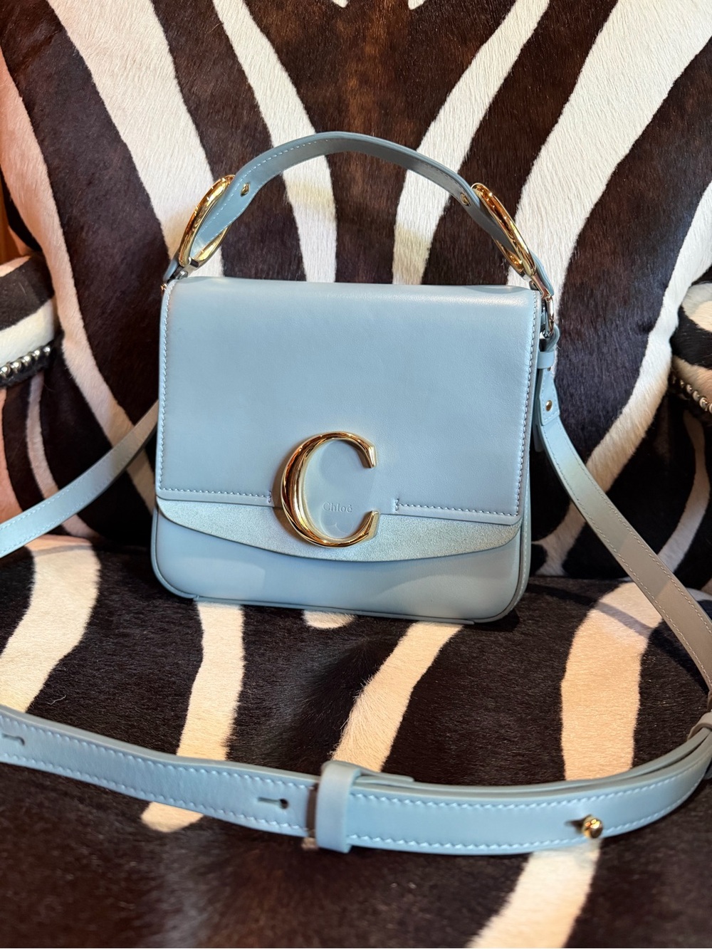 Authentic Chloe C Square Bag Small